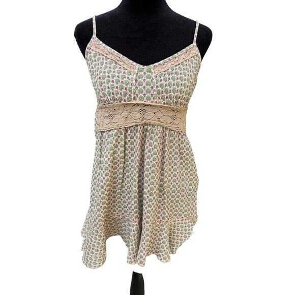 Free People camisole style multi-colored top, women's size 6 - Picture 2 of 7